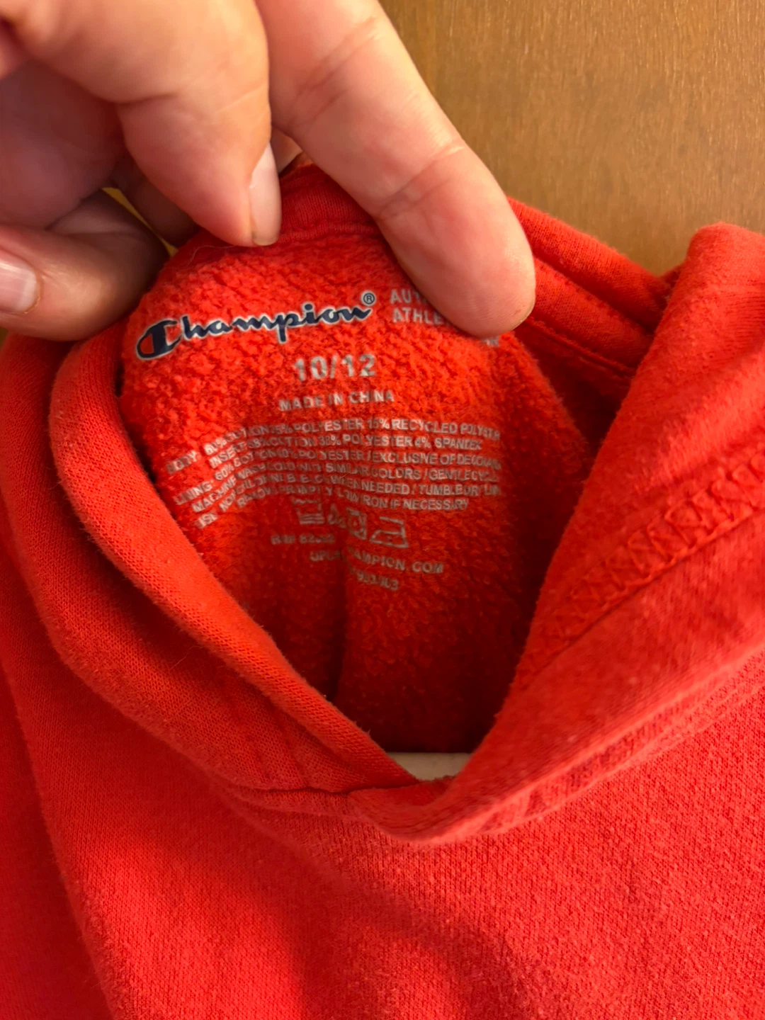 Champion Kids Camo Logo Hoodie Red - See Pics & Description - photo 3