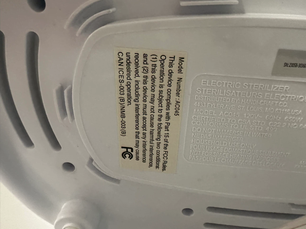 Dr. Brown's Electric Sterilizer AC045 - photo 4