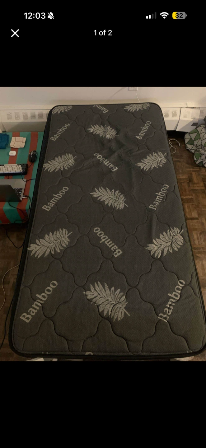 Moving Sale- Twin Single Bamboo Mattress