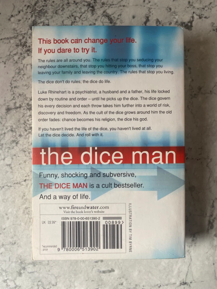 The Dice Man by Luke Rhinehart book cult classic - photo 2