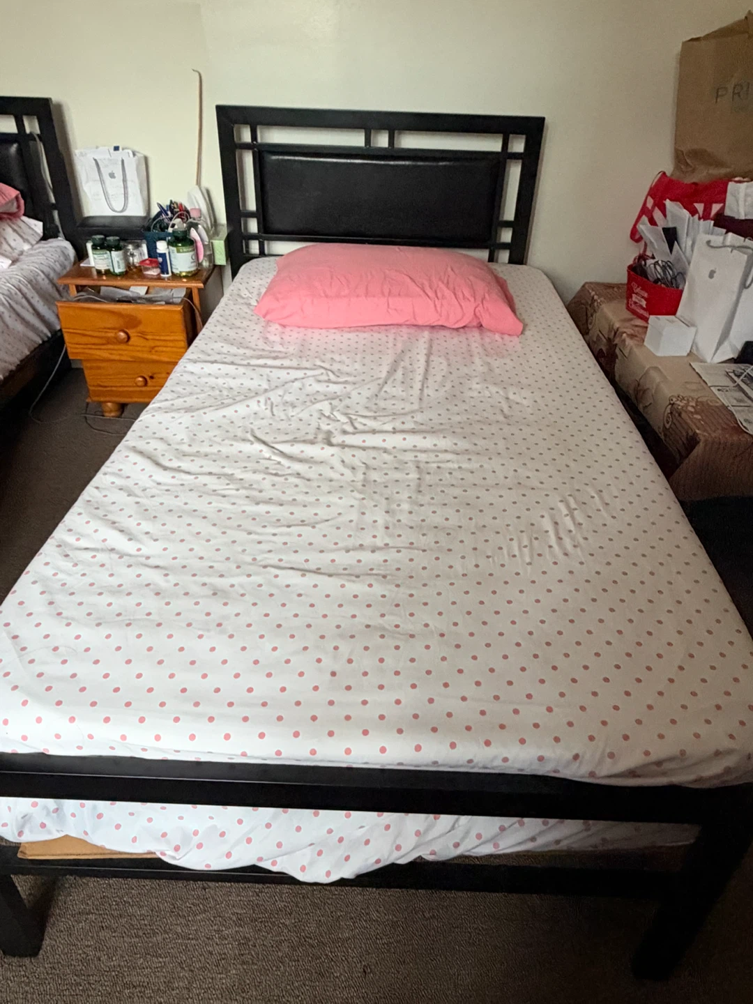 Metal Twin Beds Frame with mattresses - photo 3