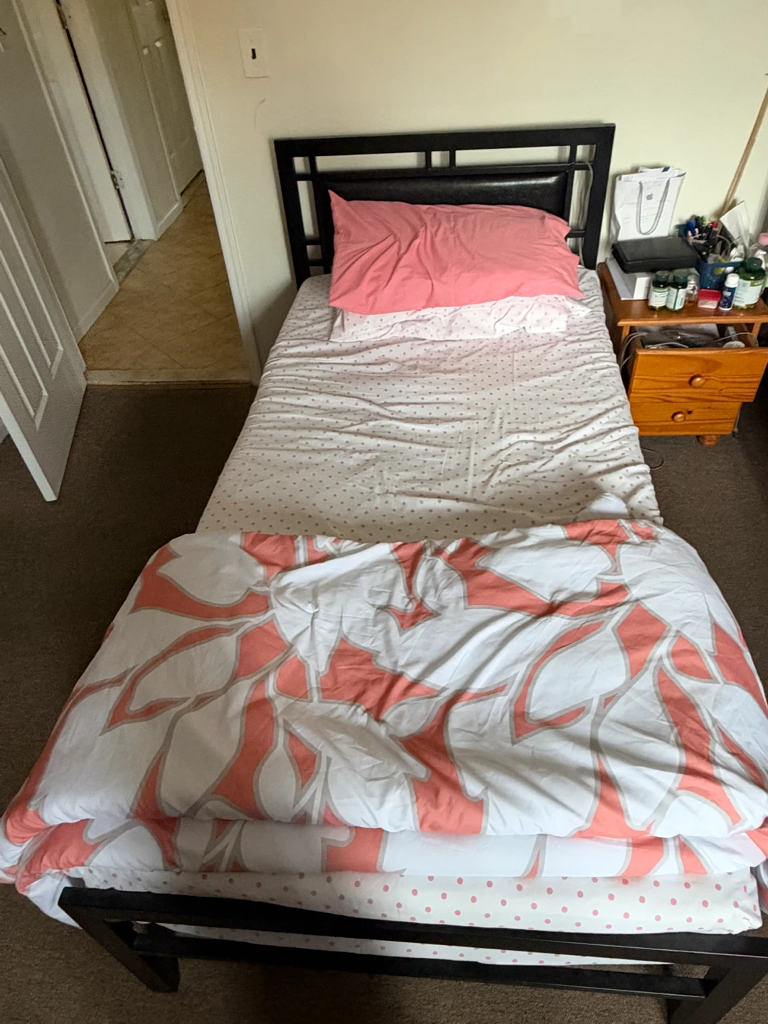 Metal Twin Beds Frame with mattresses - photo 5