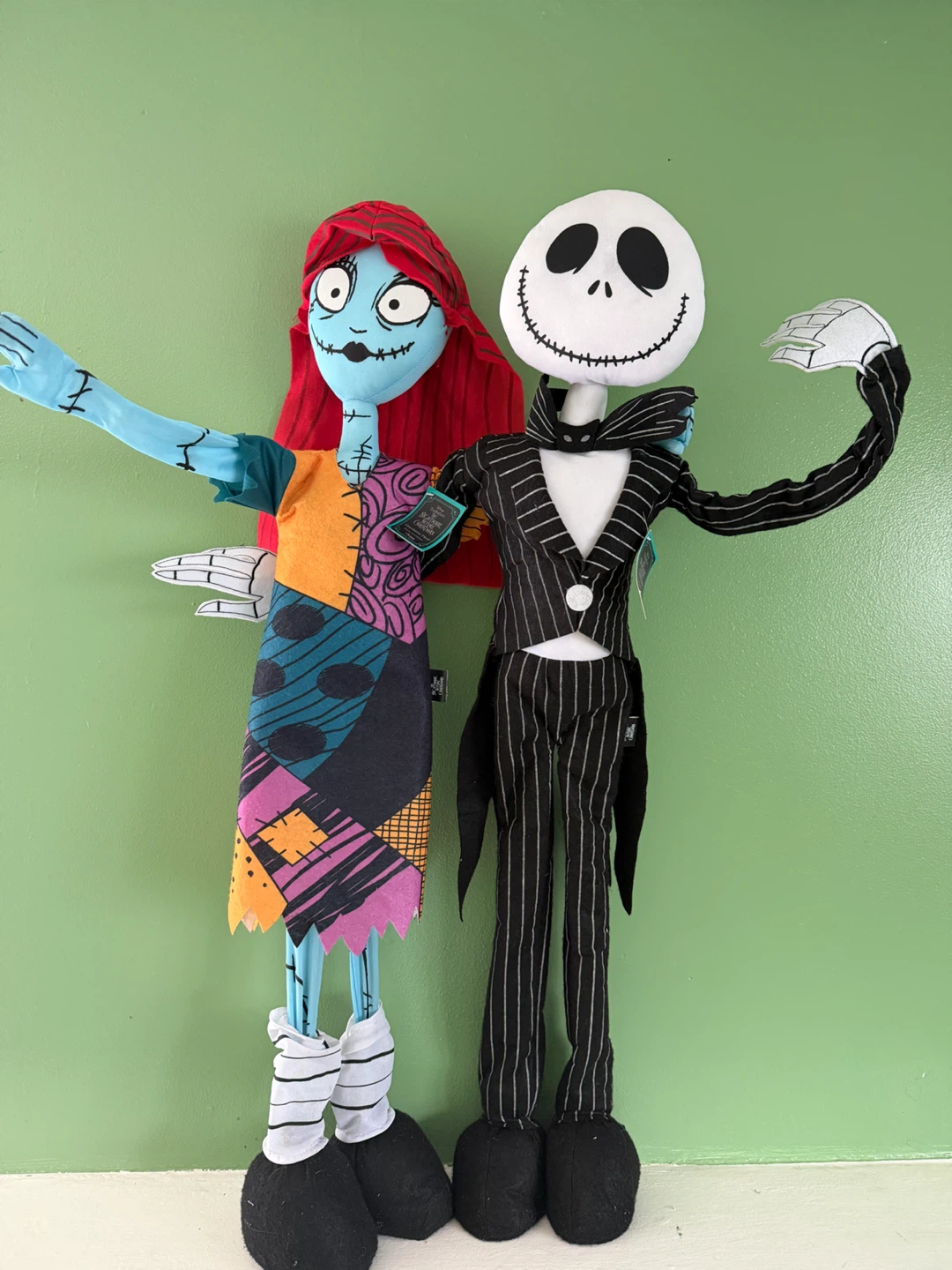 Disney Nightmare Before Christmas Jack and Sally Plush Set