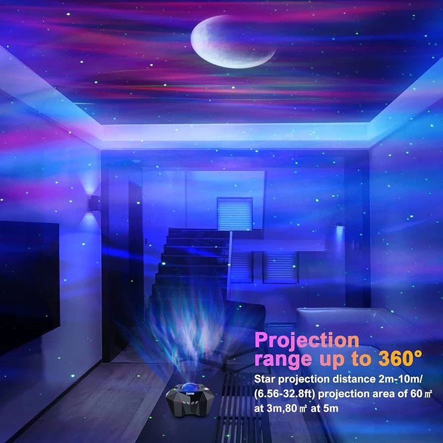 Cadrim Star Light Projector Aurora with Moon - New - photo 4