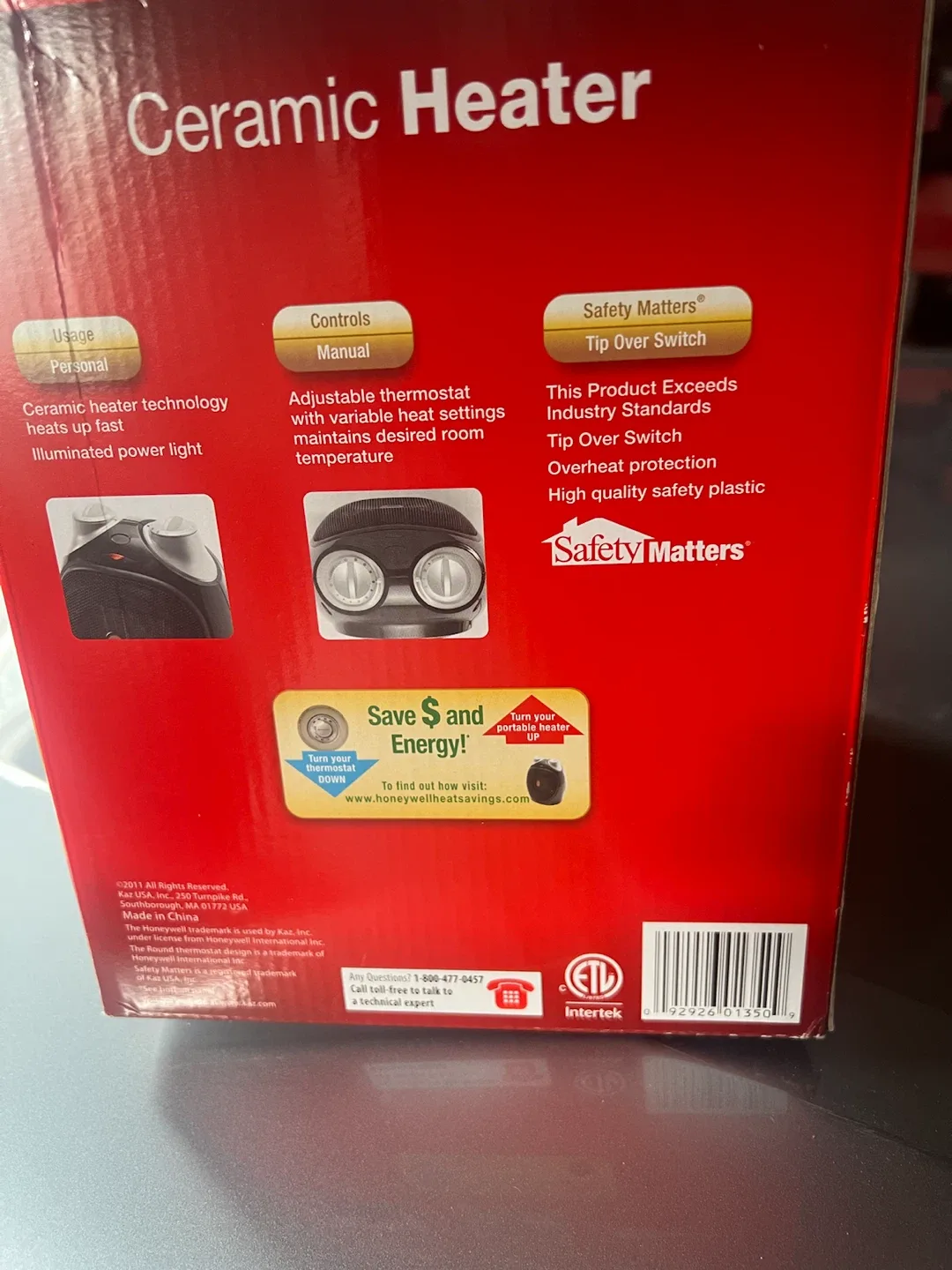 Honeywell Ceramic Heater HZ-1350C