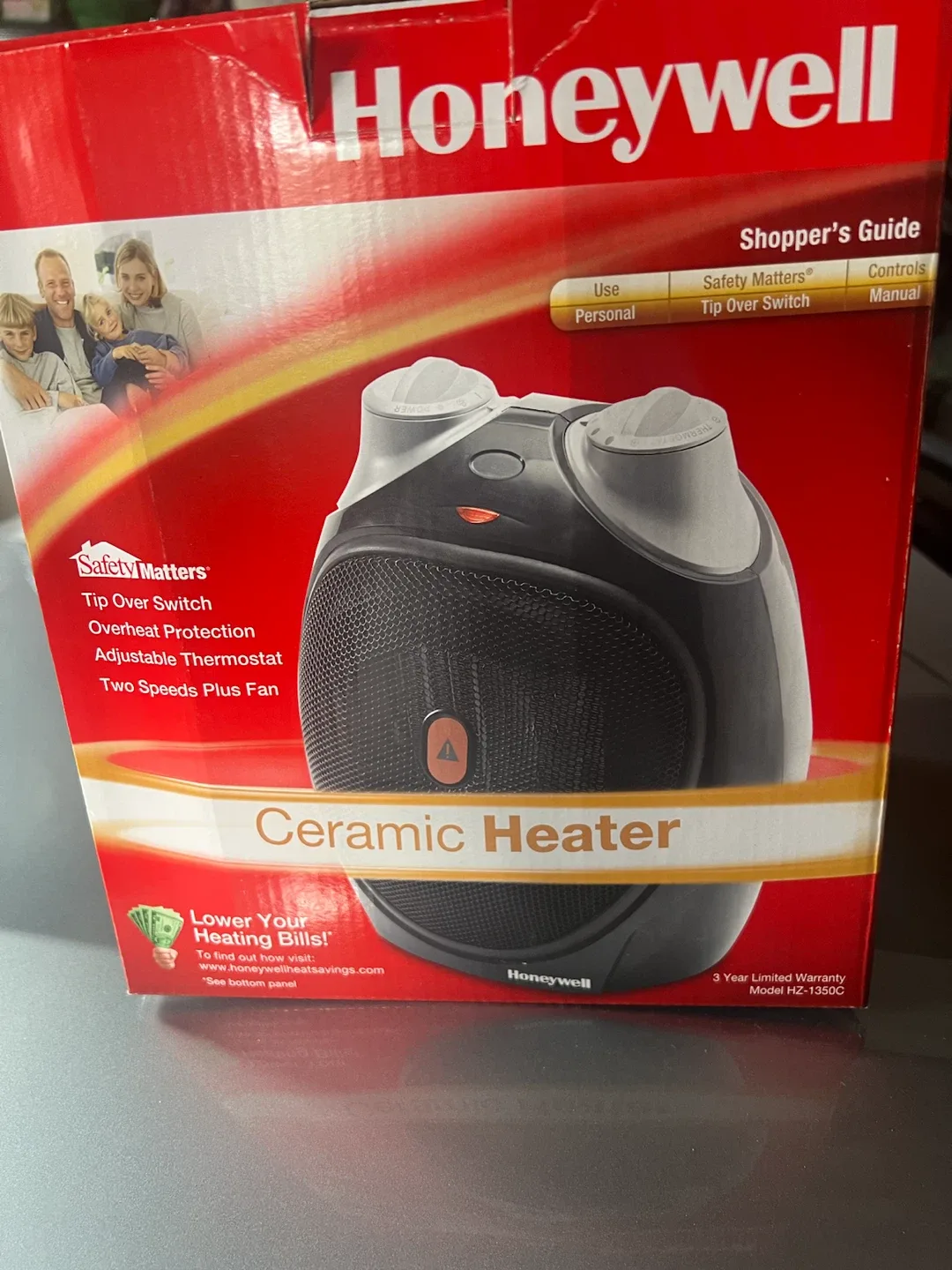 Honeywell Ceramic Heater HZ-1350C - photo 2