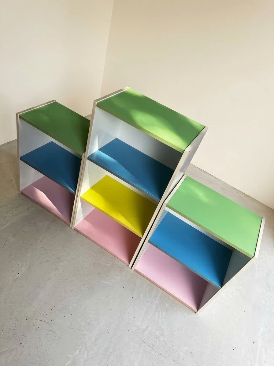 Set of 3 Colourful Modular Shelves - photo 2
