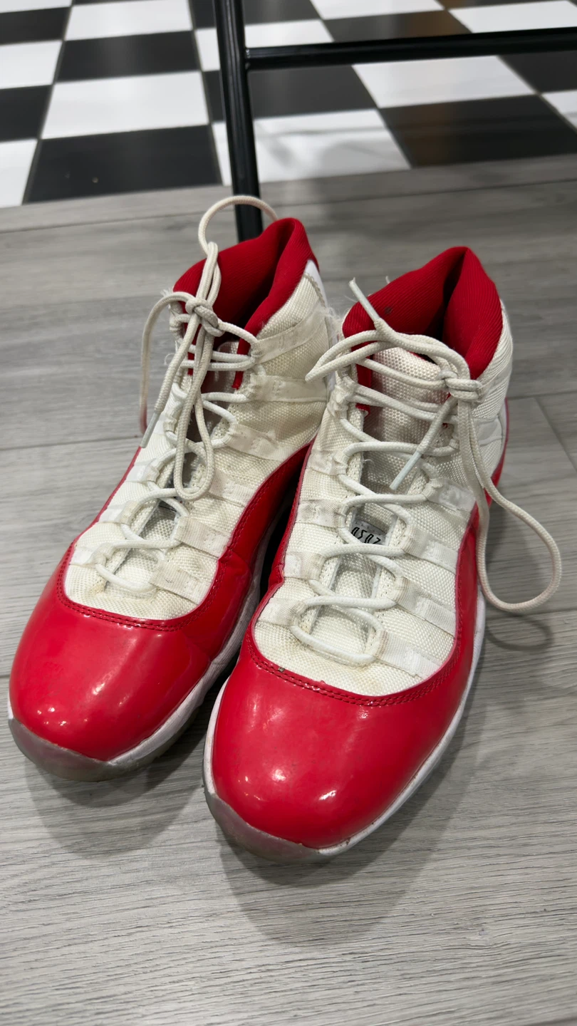 Nike Air Jordan 11 Retro Sneakers Red and White