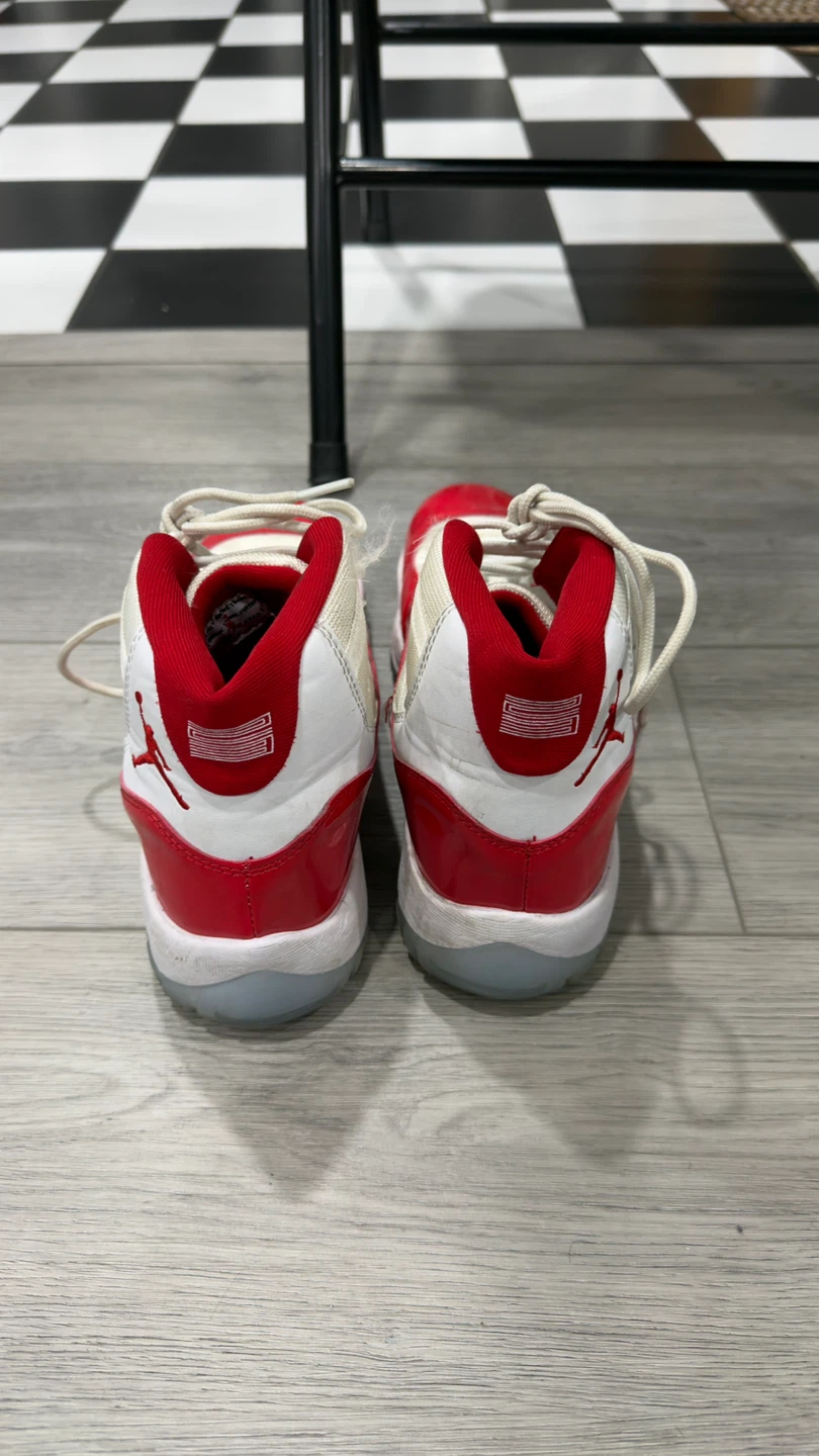 Nike Air Jordan 11 Retro Sneakers Red and White - photo 3