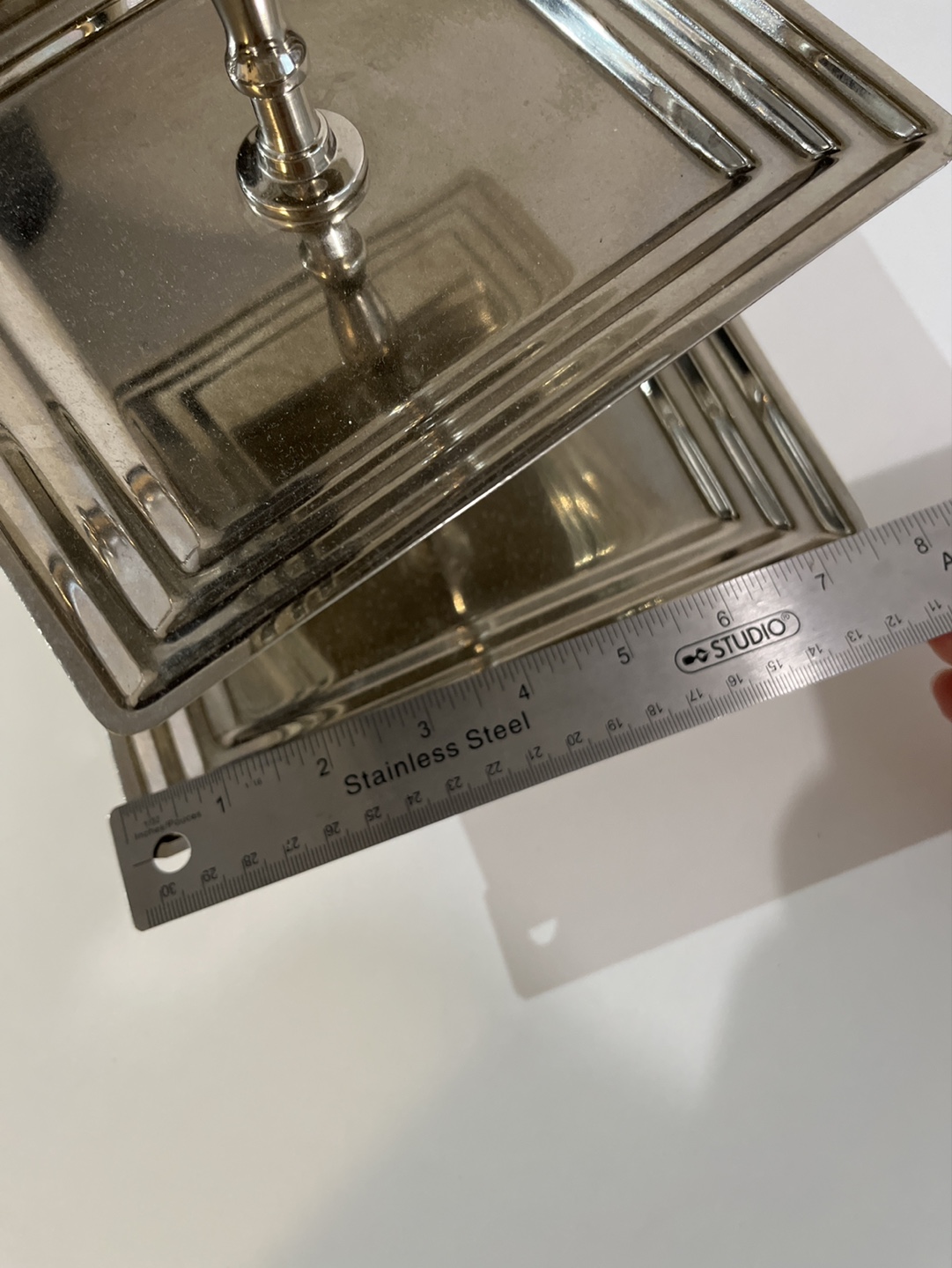 Three-Tier Stainless Steel Serving Tray - photo 2
