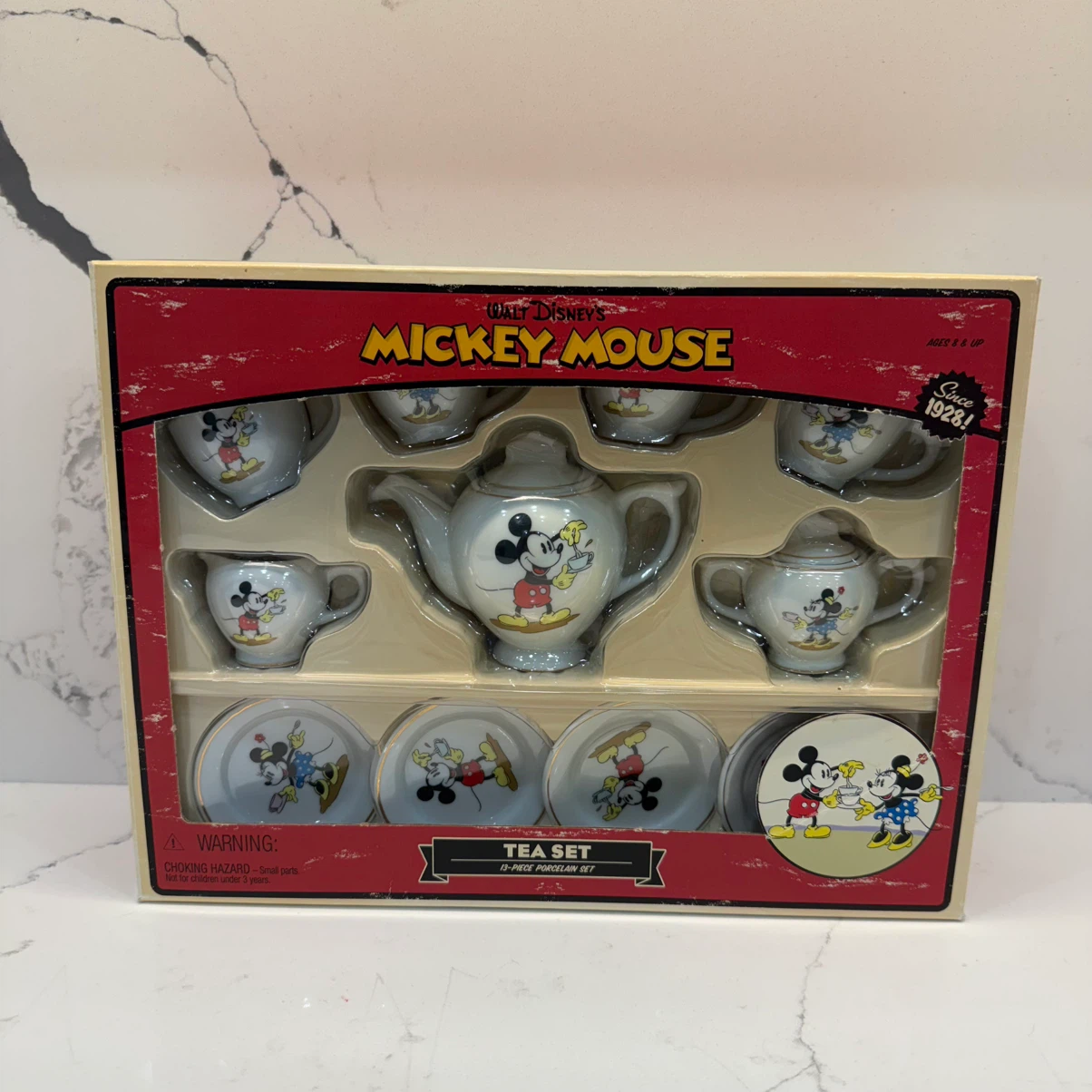 Rare vintage Disney Mickey Mouse 13-Piece Porcelain Tea Set