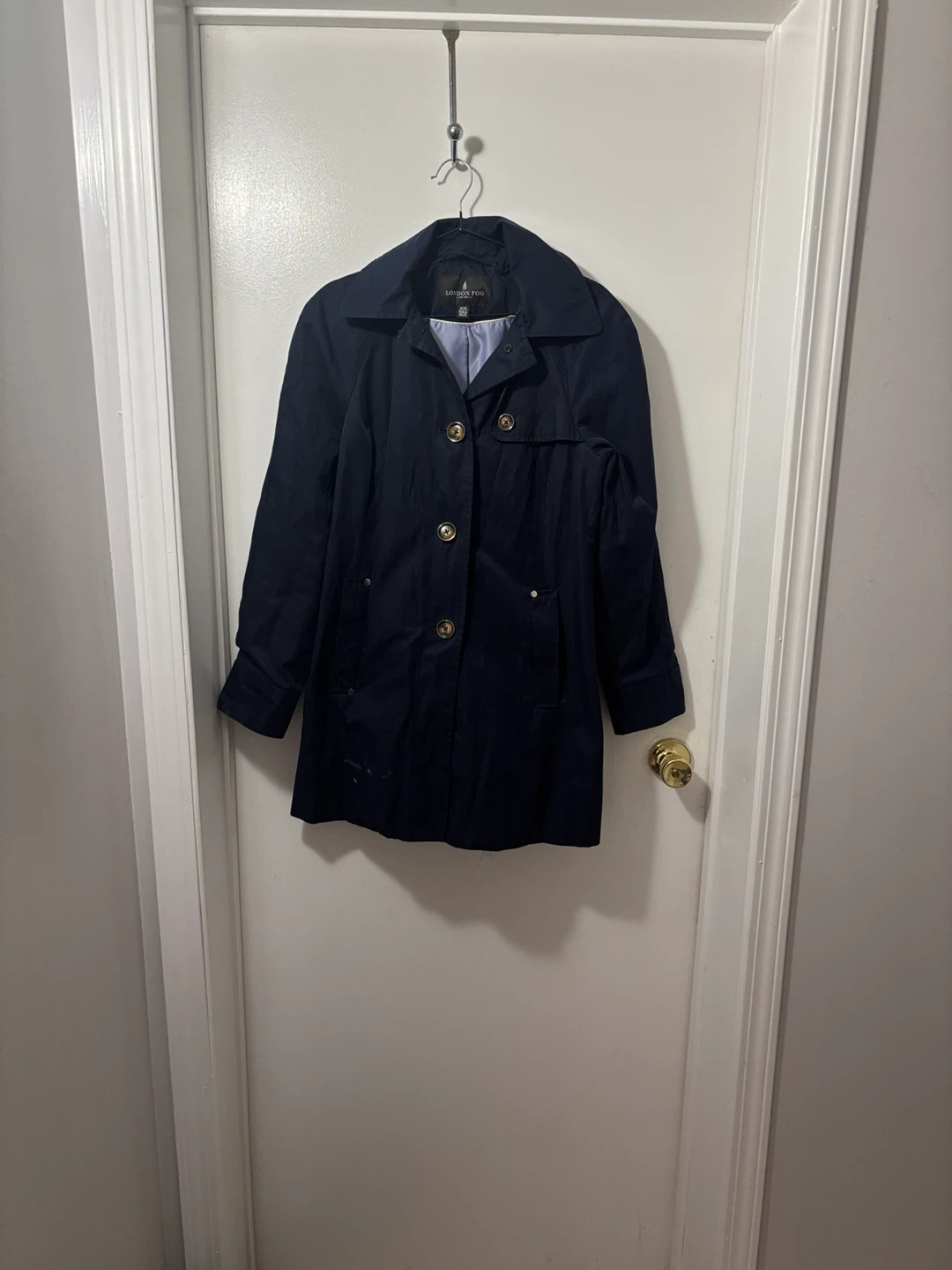 London Fog Navy Trench Coat