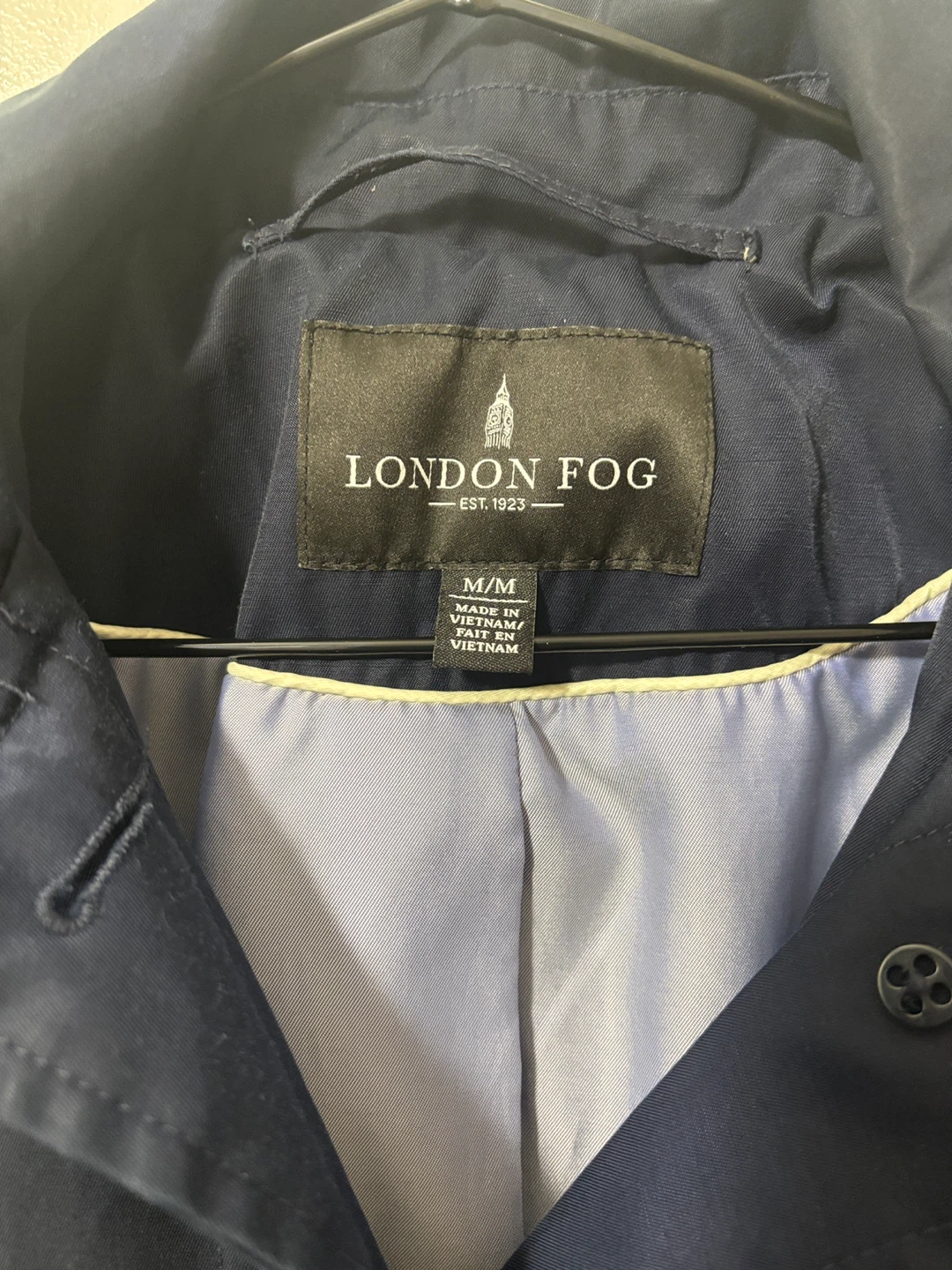 London Fog Navy Trench Coat - photo 2