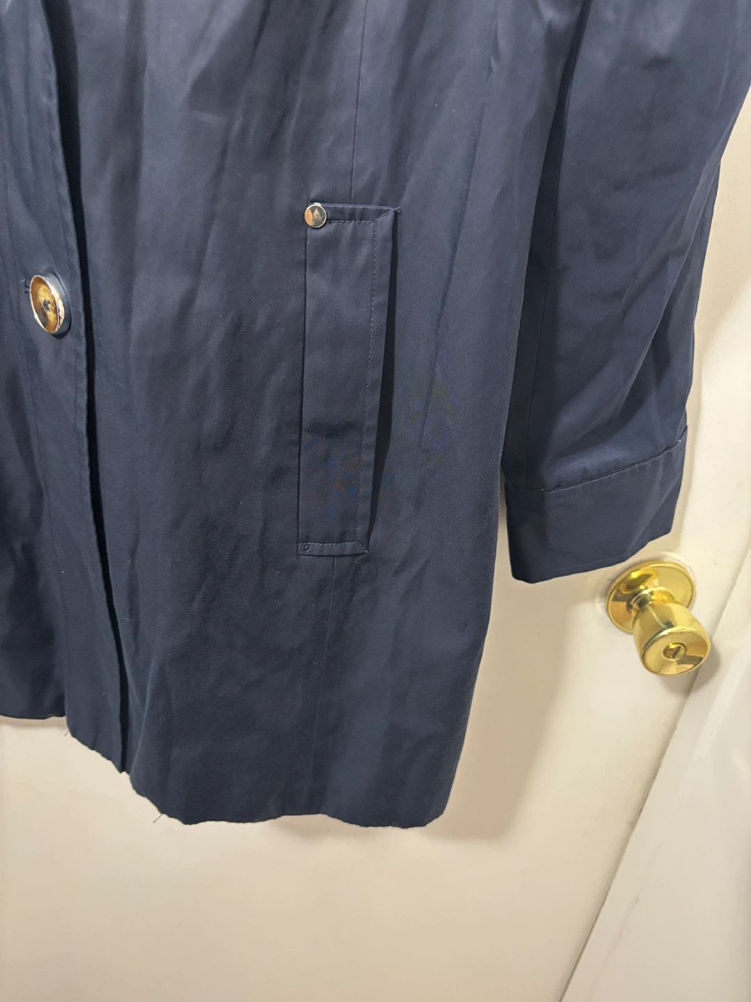 London Fog Navy Trench Coat - photo 5