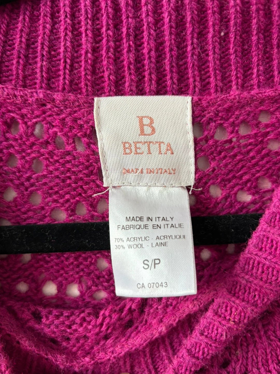 B Betta Pink Knit Sweater - photo 4