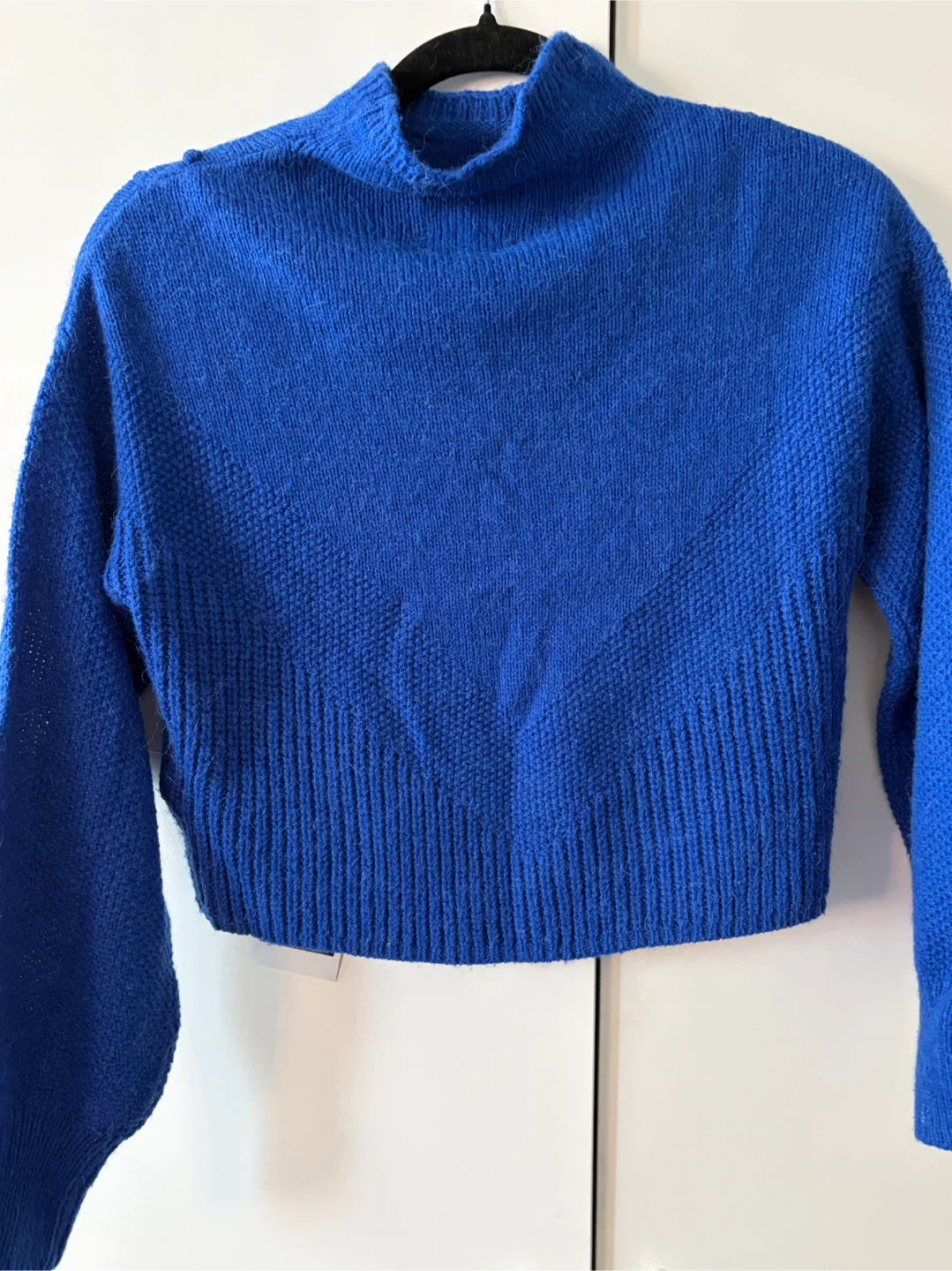 Cynthia Rowley Blue Mock Neck Sweater - photo 2