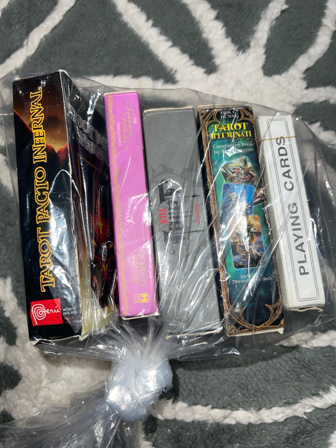 Set of 5 Tarot and Playing Card Decks