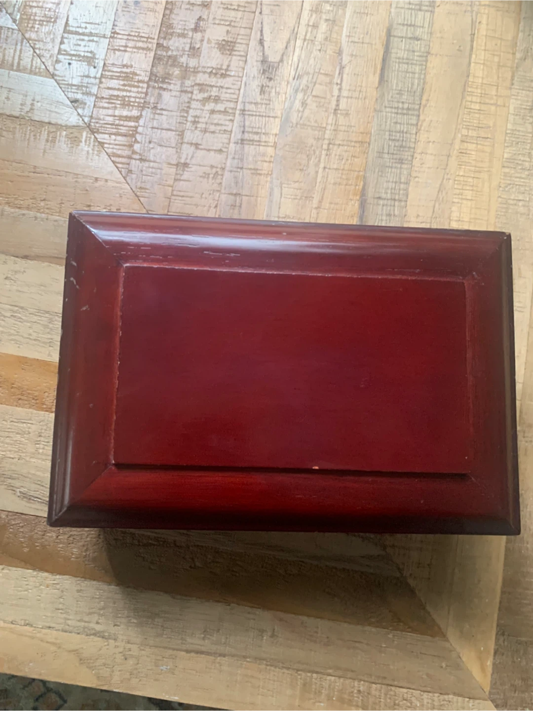 Wooden Jewelry Box with Mirror - photo 2