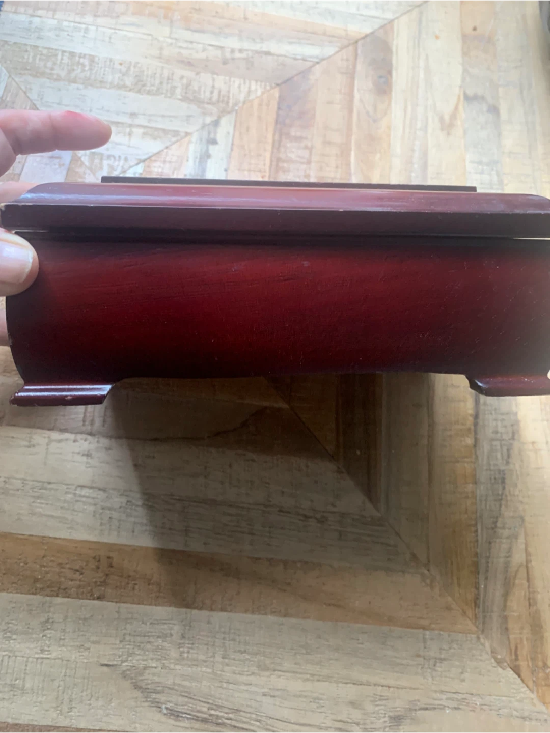 Wooden Jewelry Box with Mirror - photo 3