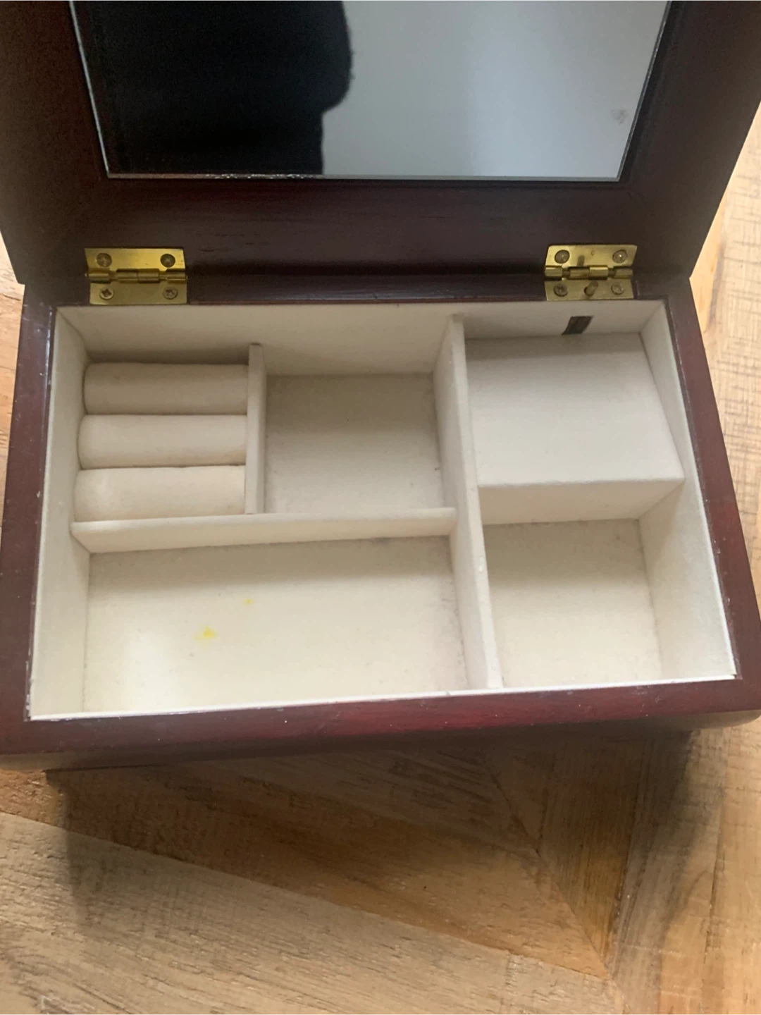Wooden Jewelry Box with Mirror - photo 4