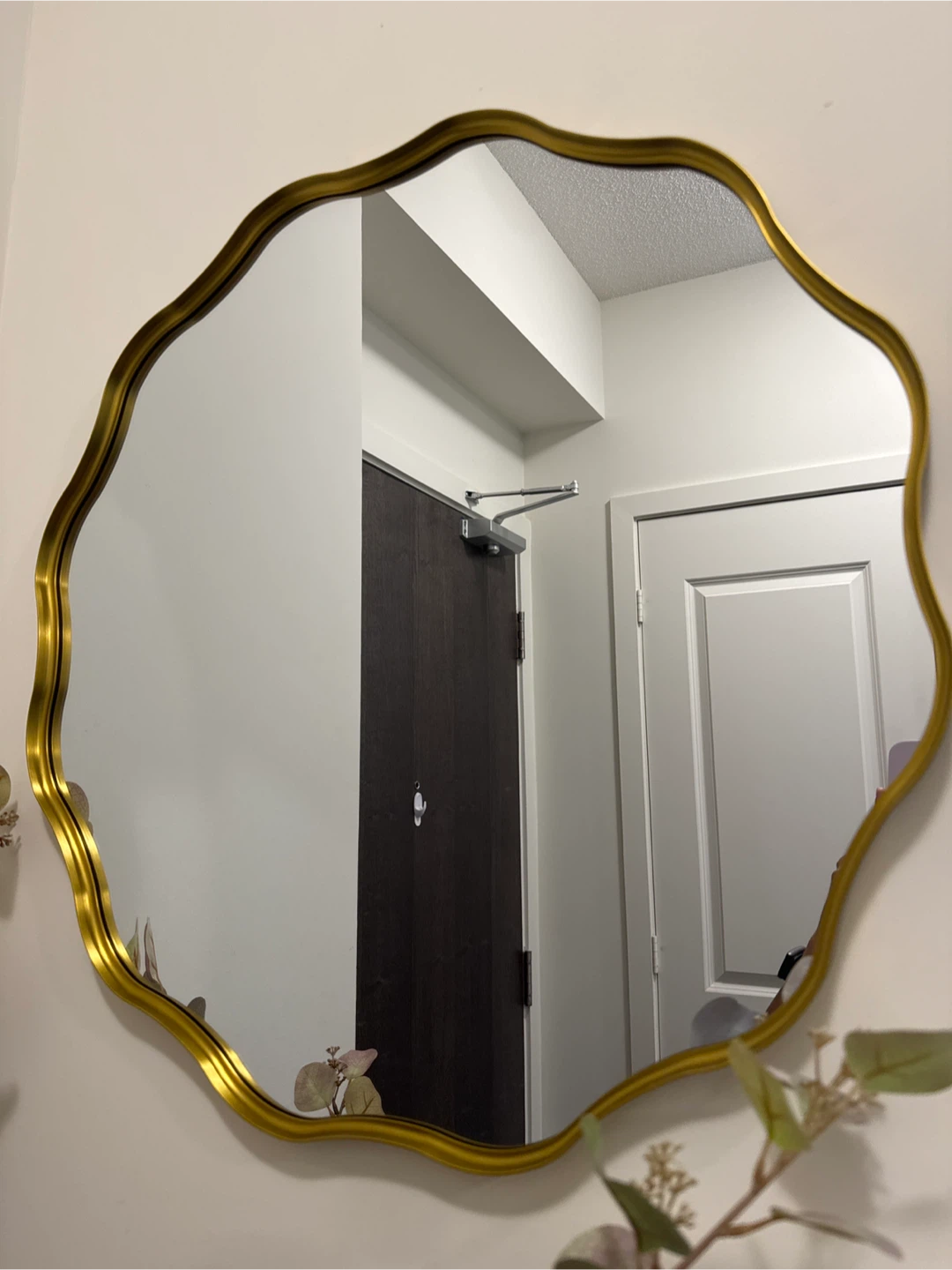 Gold Scalloped Wall Mirror - photo 2