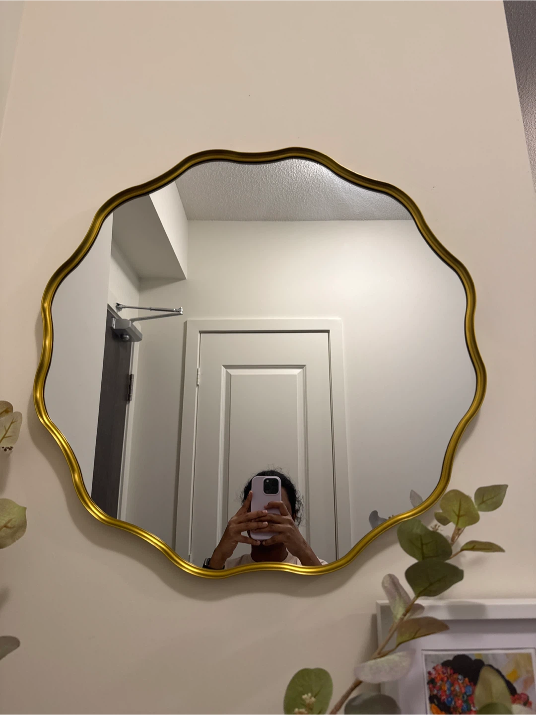 Gold Scalloped Wall Mirror - photo 4