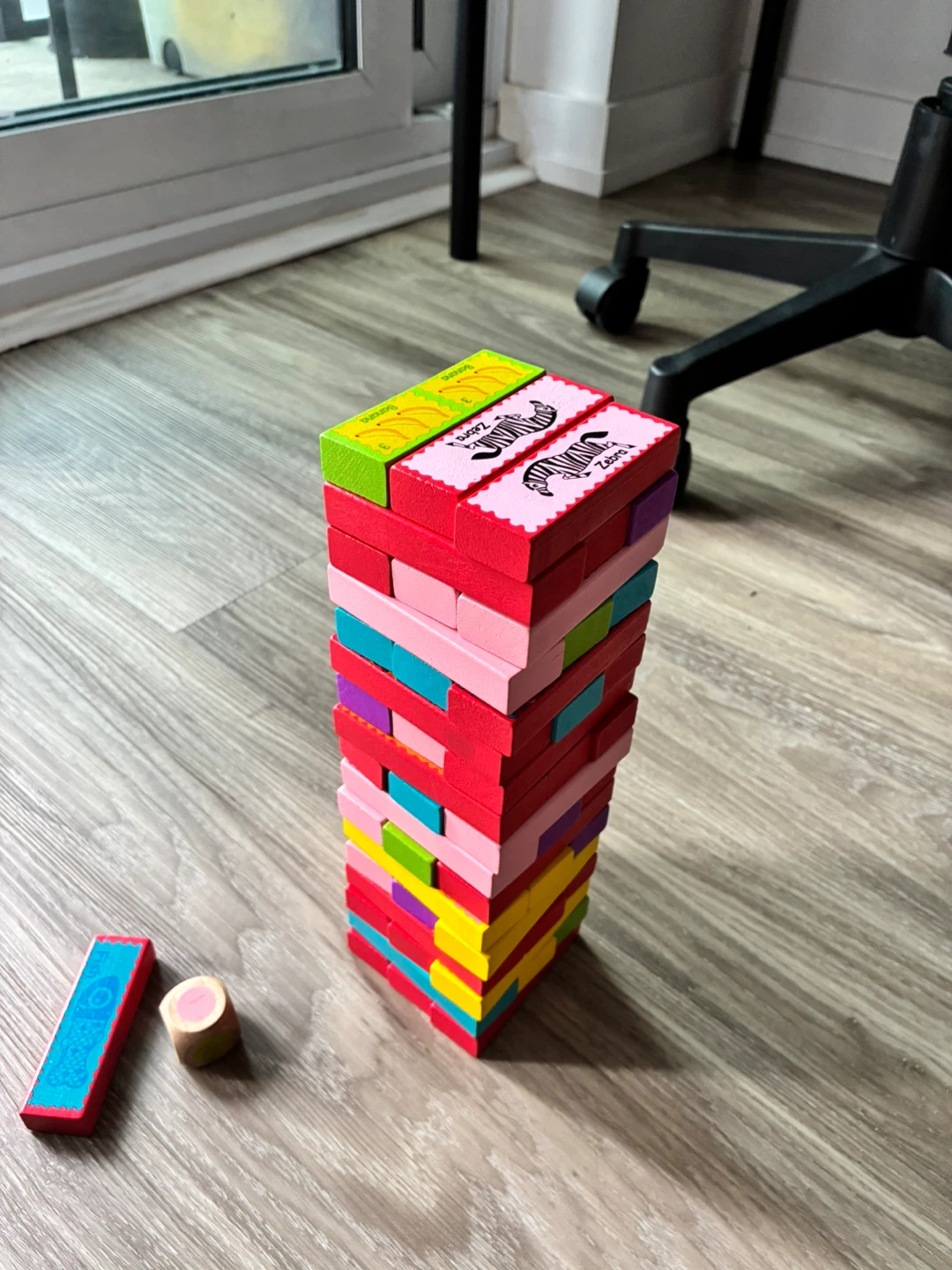 Jenga Wooden Stacking Tumble Tower Game - photo 2