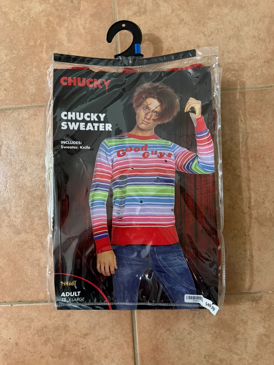 Spirit Halloween Chucky Sweater - XL