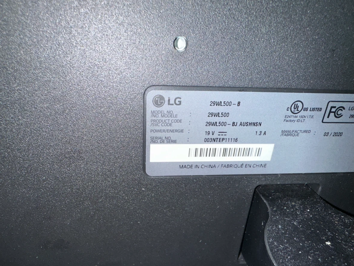 LG 29WL500 29” UltraWide Monitor - photo 3