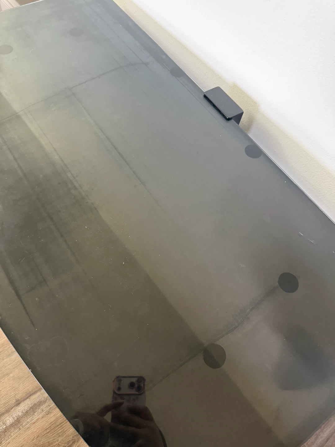 Black glass TV stand - photo 3