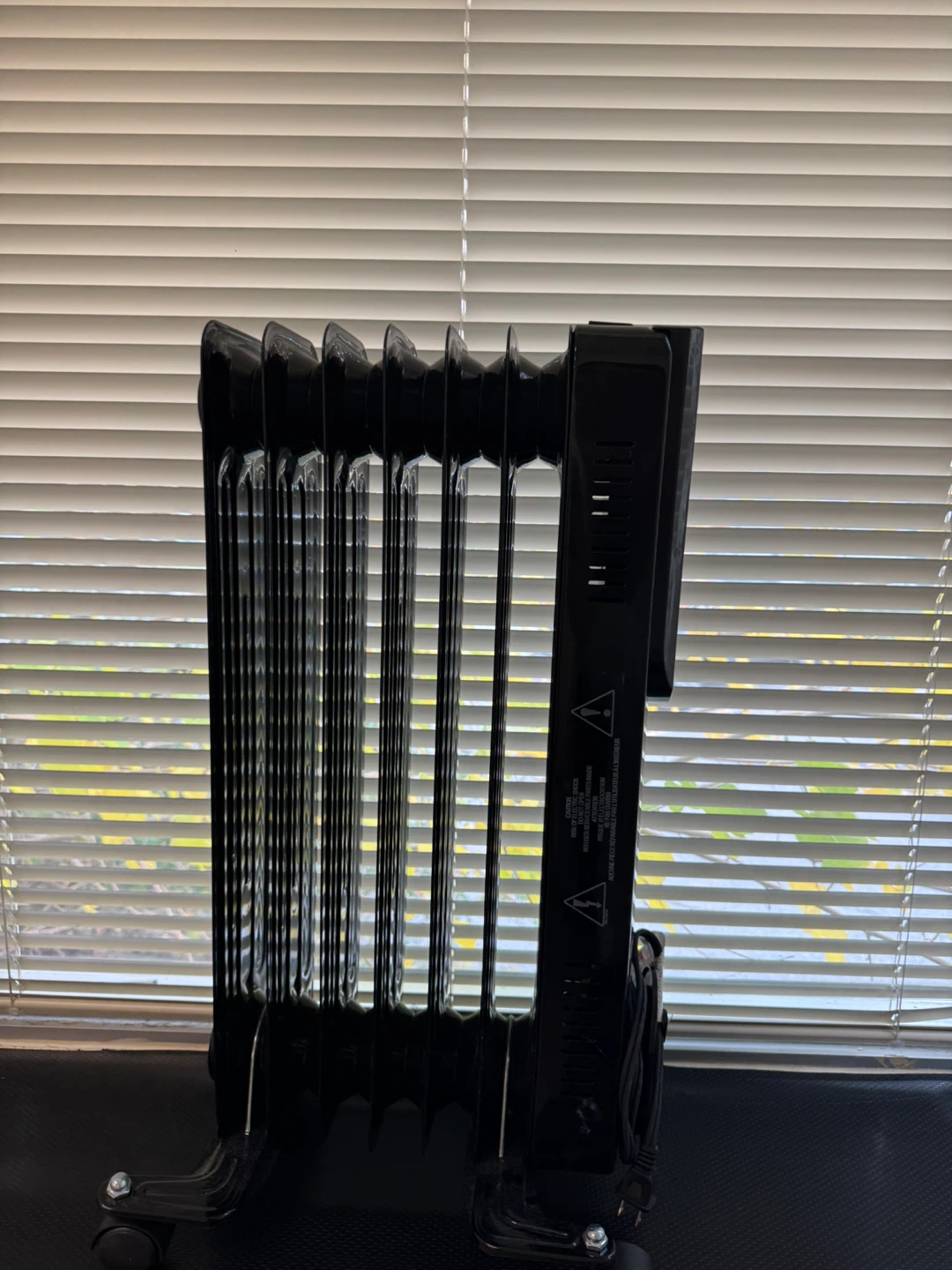 Black Oil-Filled Space Heater - photo 2
