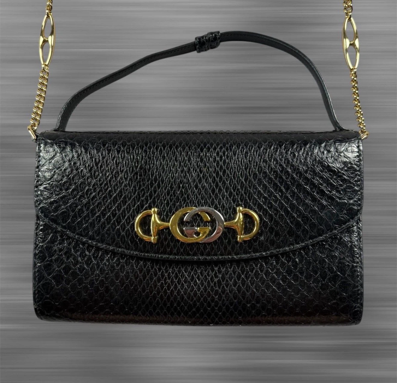 Gucci Zumi Shoulder Bag Python Mini