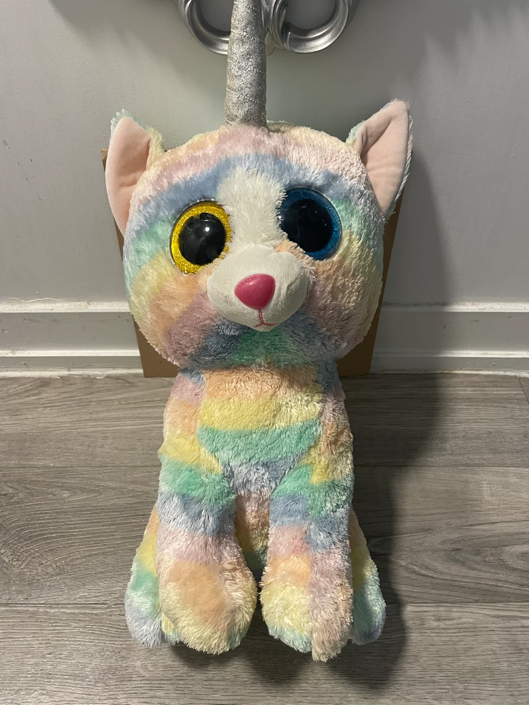 Ty Beanie Boos Pastel Rainbow Unicorn Plush
