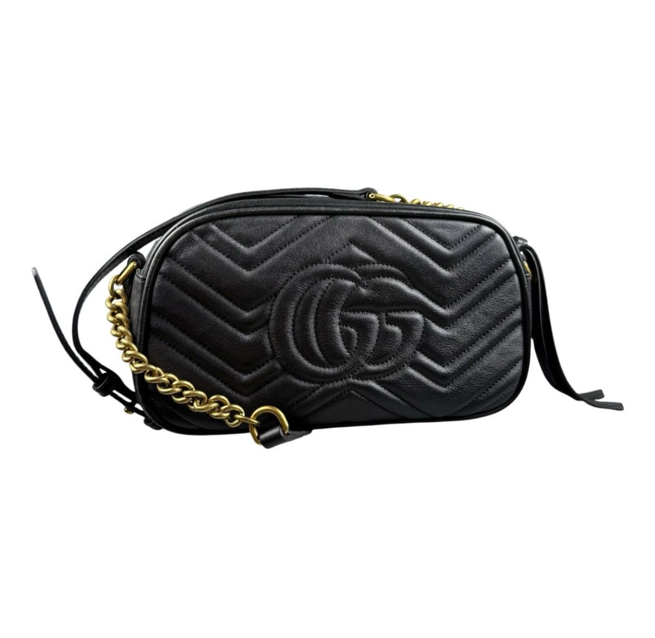 Gucci GG Marmont Black Leather Shoulder Bag - photo 2