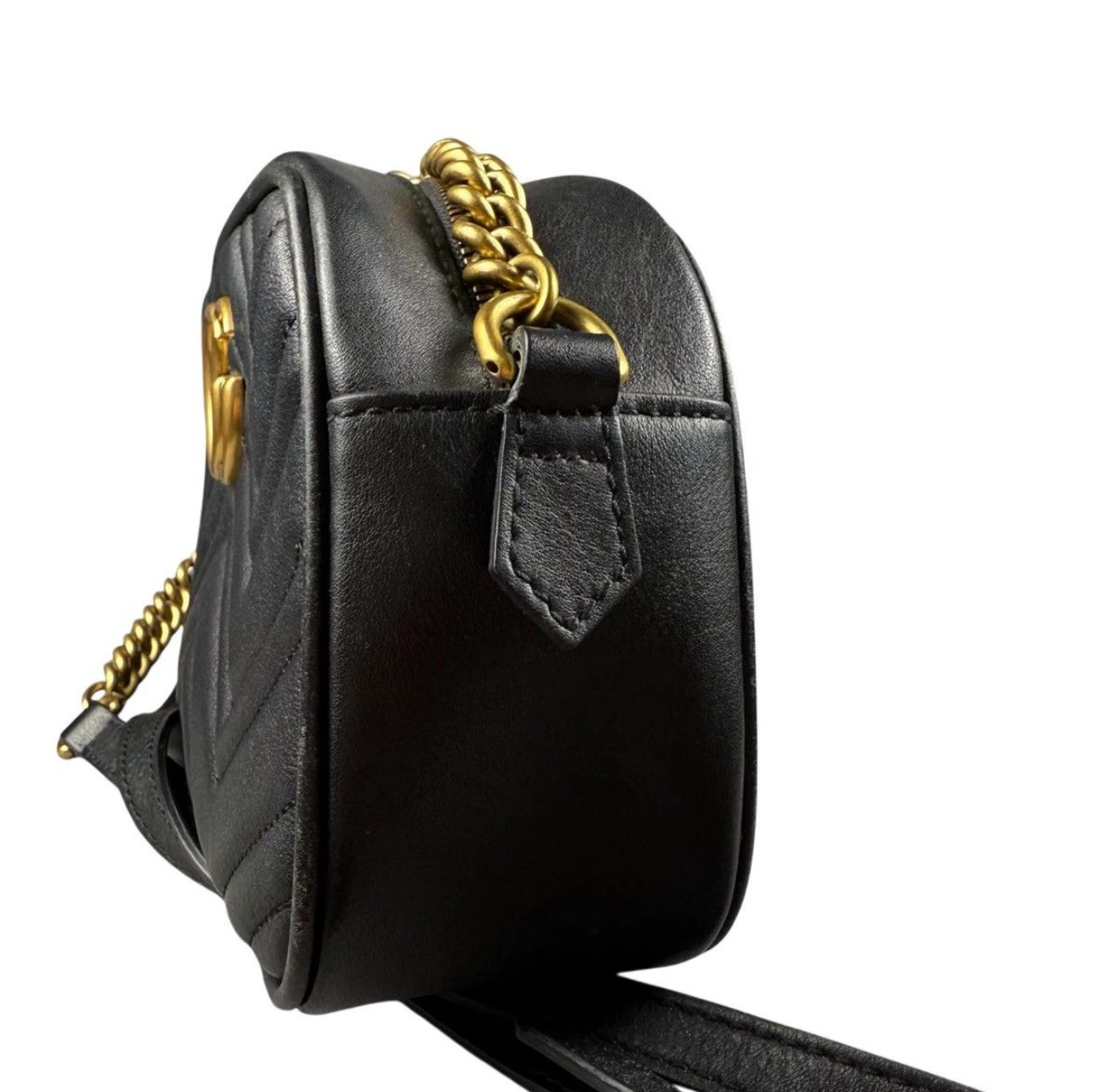 Gucci GG Marmont Black Leather Shoulder Bag - photo 5