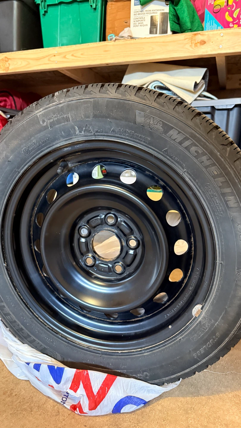 Michelin Winter Tire on Steel Rim