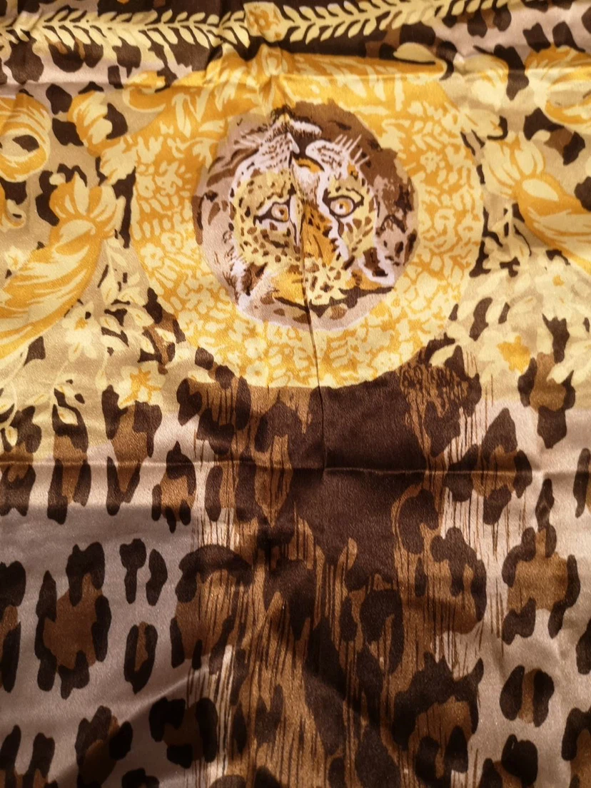 Leopard Print Decorative Silk Scarf - photo 2