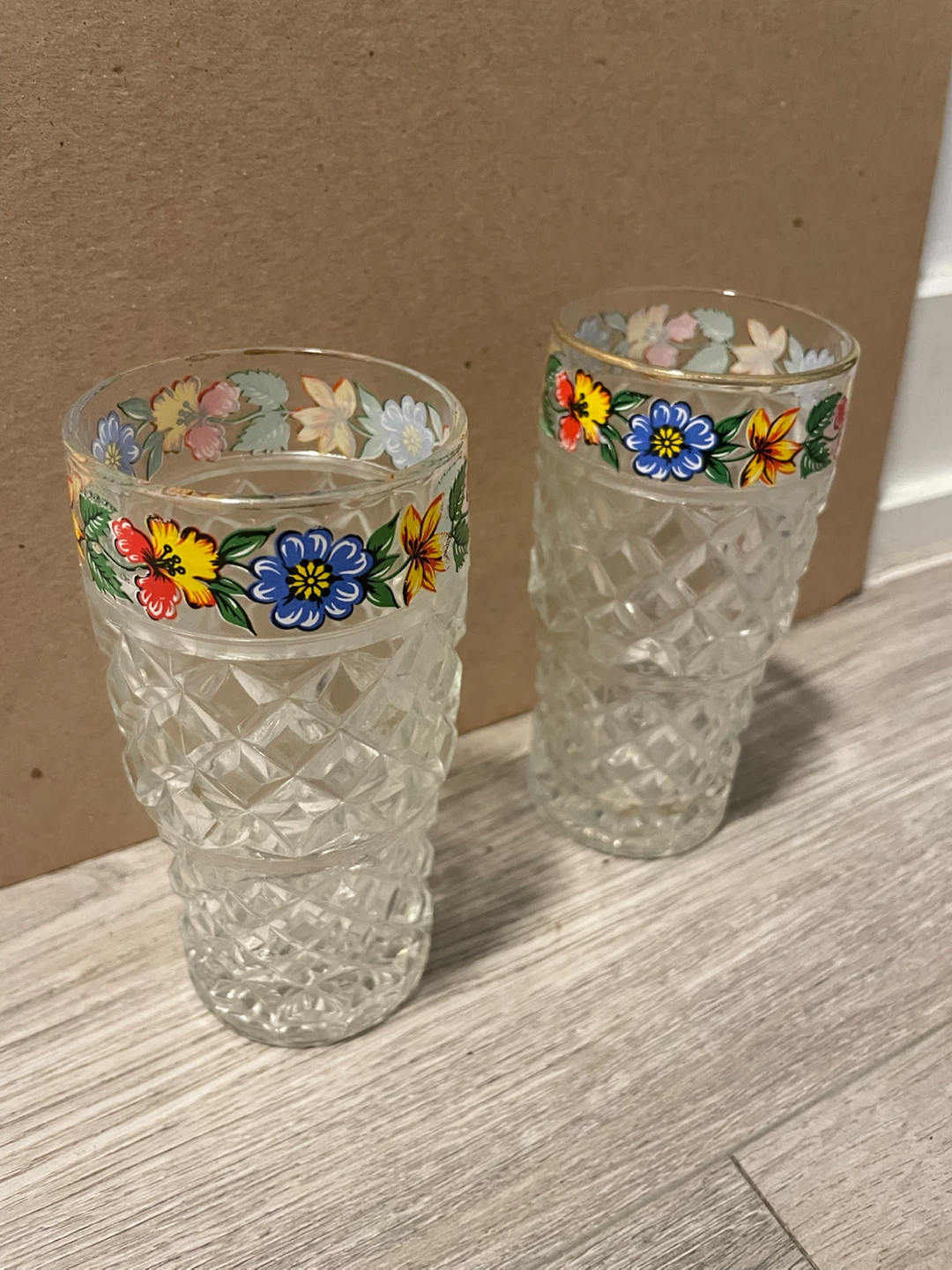 Floral Patterned Glass Tumblers - photo 2