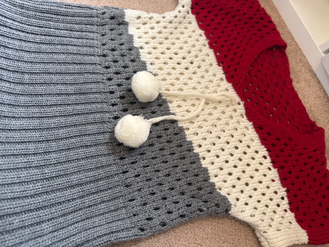 Colour Block Knit Sweater - photo 5