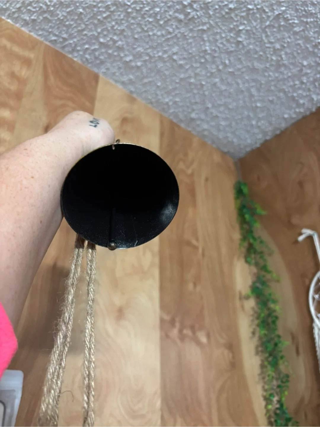 Rustic tin bells on rope - photo 3