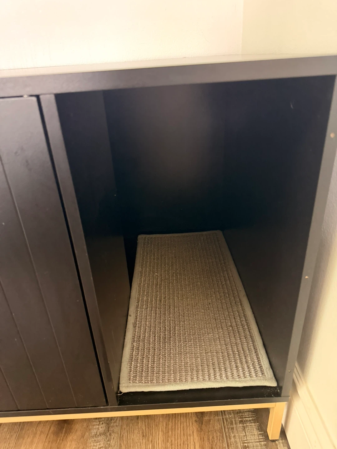 Black Cat Litter Box Enclosure Cabinet - photo 5