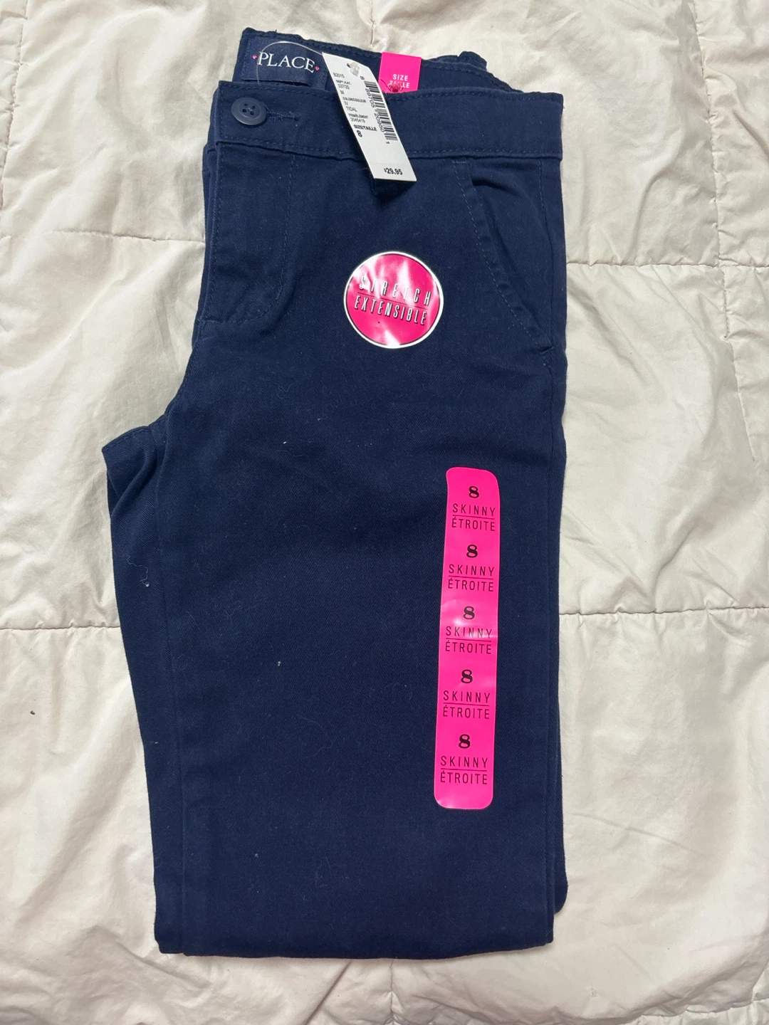 The Children's Place Navy Skinny Pants Size 8
