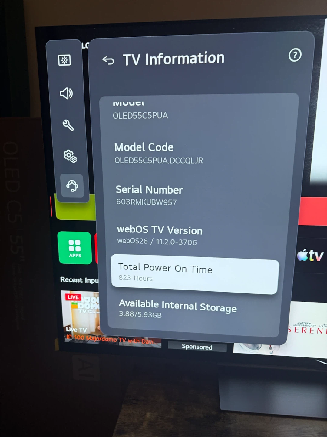 LG 55-inch OLED  EVO AI C5 Series Smart TV - photo 3