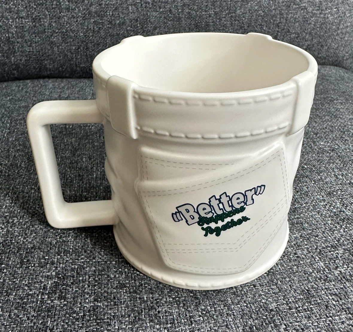 Brand NEW Starbucks Denim Mug with Sleeve - photo 2