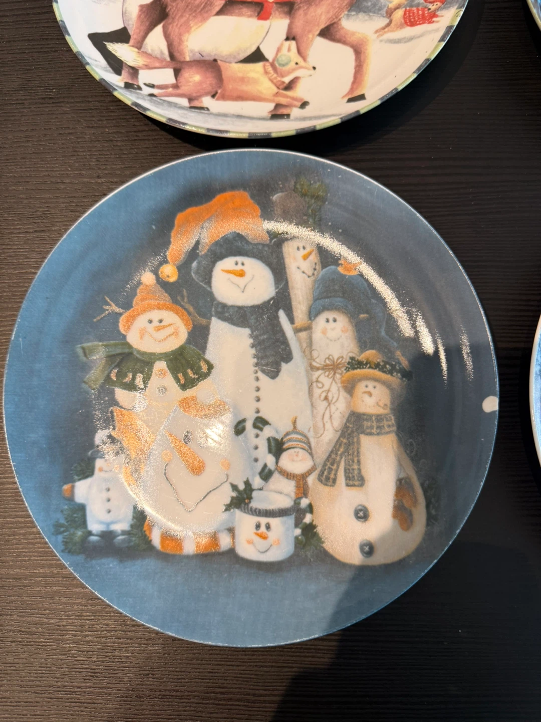 Set of 8 Christmas Holiday Decorative Plates - photo 5