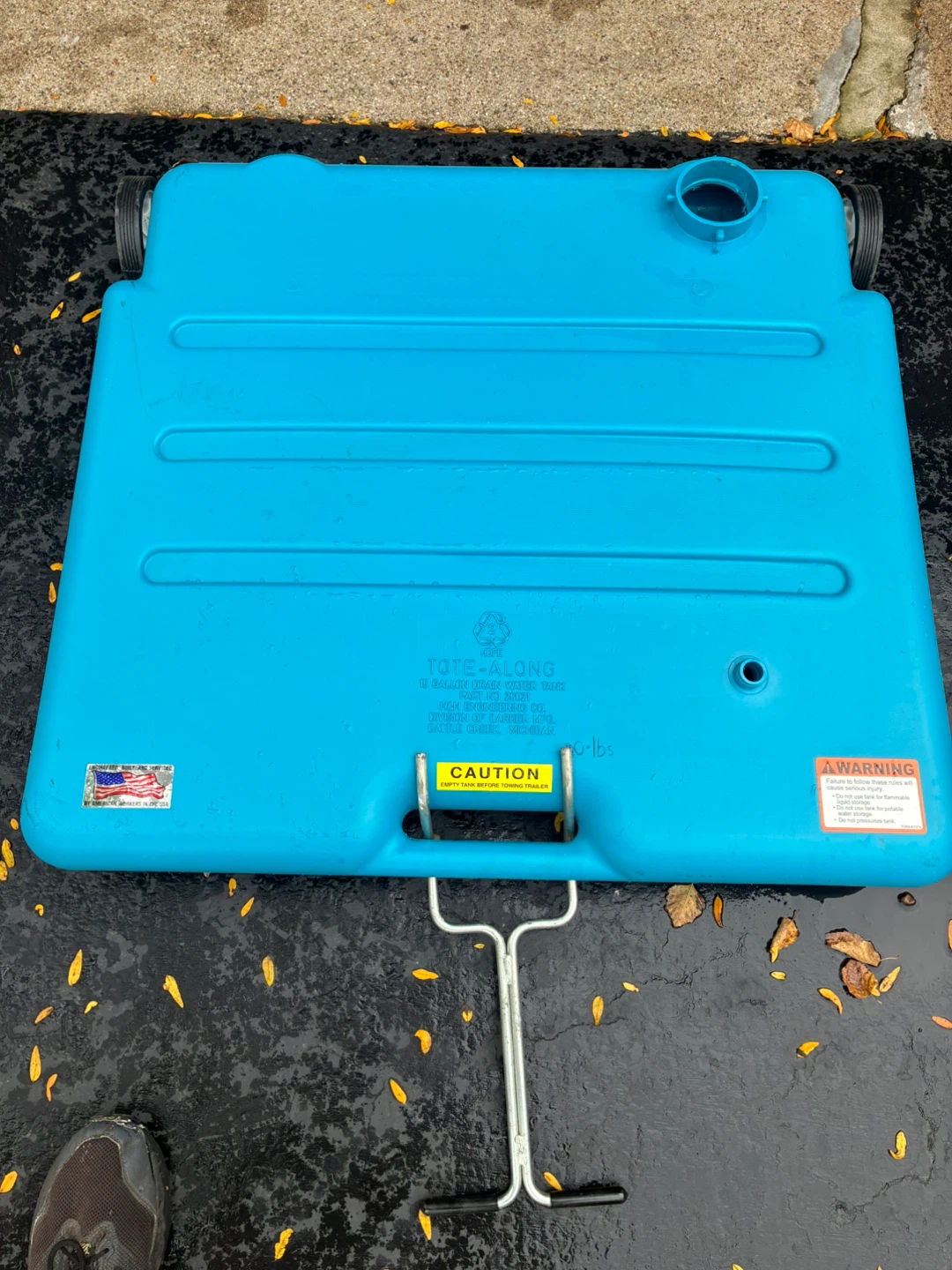 Barker Tote-Along 15 Gallon Drain Water Tank