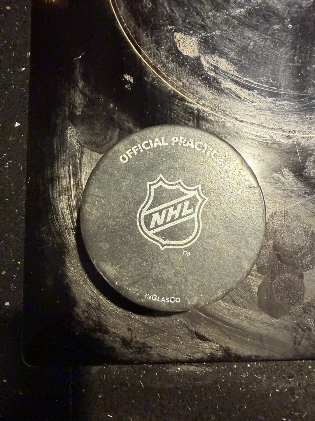 Inglasco NHL Official Practice Hockey Puck