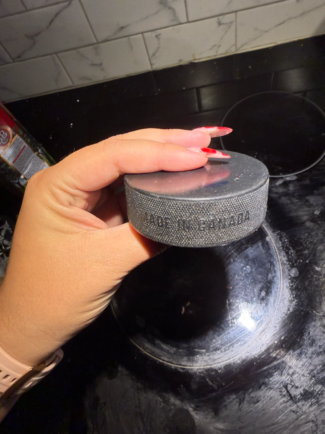 Inglasco NHL Official Practice Hockey Puck - photo 3