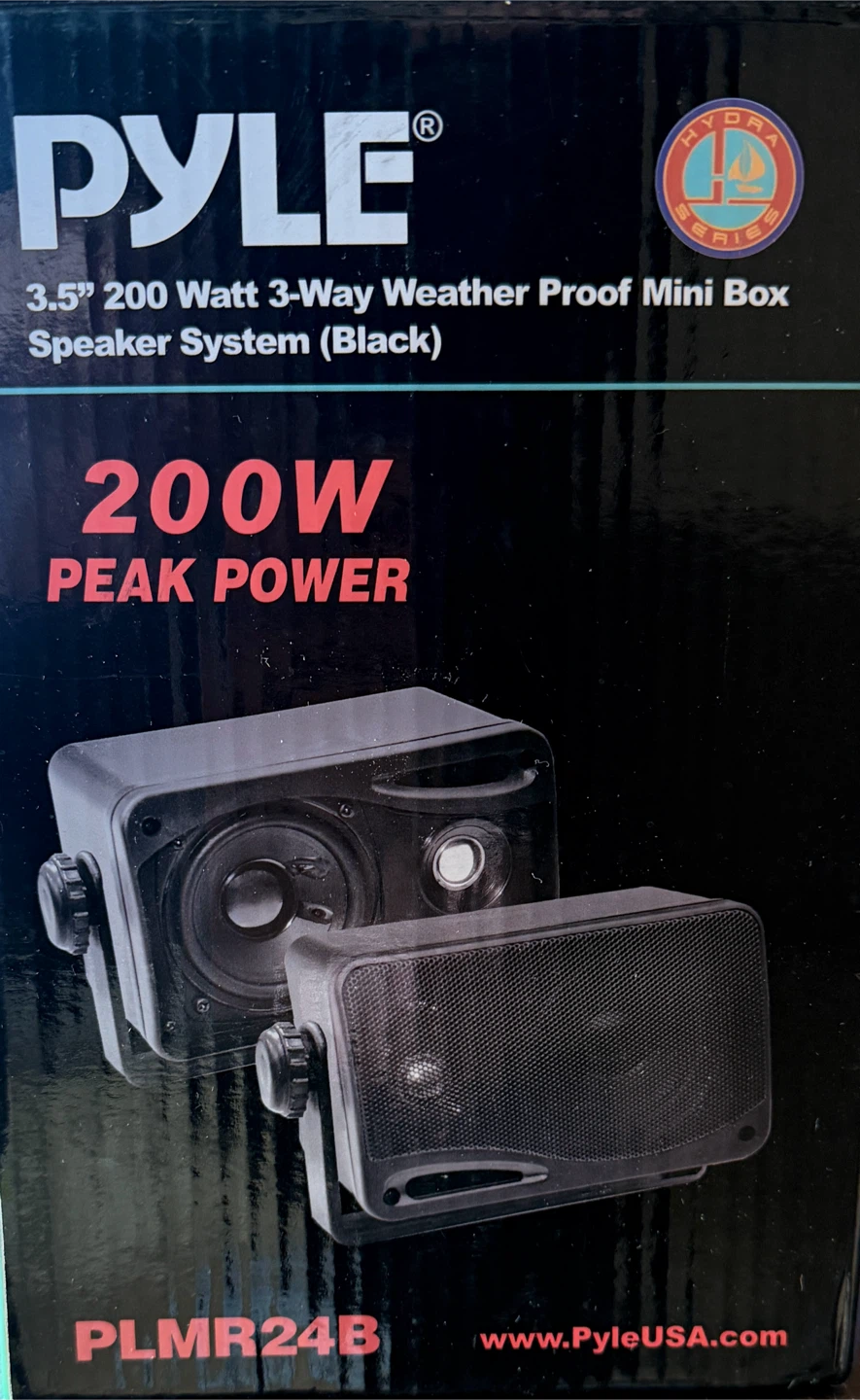 Pyle 3.5" 200W Weather Proof Mini Box Speaker System