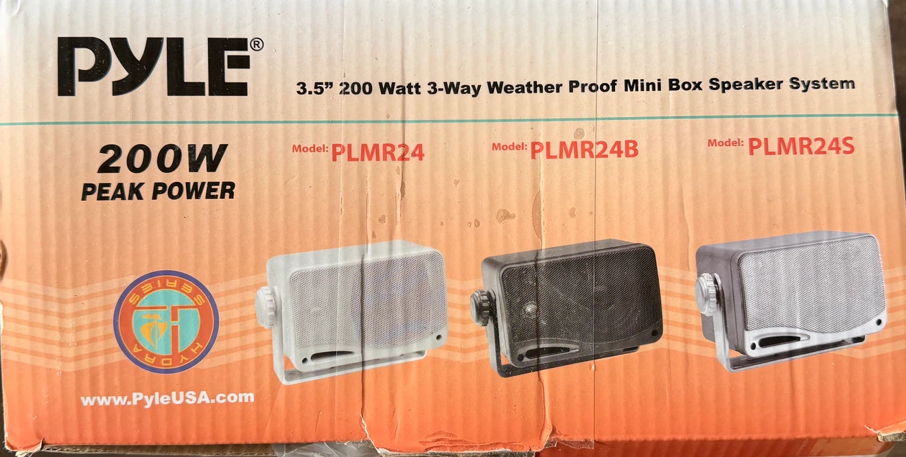 Pyle 3.5" 200W Weather Proof Mini Box Speaker System - photo 3